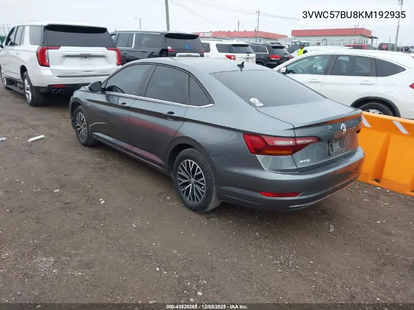 3VWC57BU8KM192935 2019 Volkswagen Jetta 1.4T R-Line/1.4T S/1.4T Se