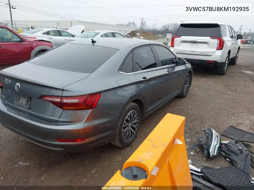 3VWC57BU8KM192935 2019 Volkswagen Jetta 1.4T R-Line/1.4T S/1.4T Se