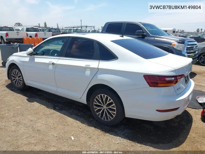 2019 Volkswagen Jetta 1.4T R-Line/1.4T S/1.4T Se VIN: 3VWCB7BU8KM149804 Lot: 45356830