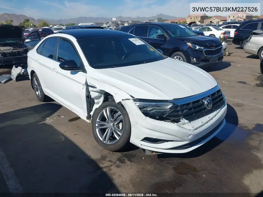 2019 Volkswagen Jetta 1.4T R-Line/1.4T S/1.4T Se VIN: 3VWC57BU3KM227526 Lot: 45364049