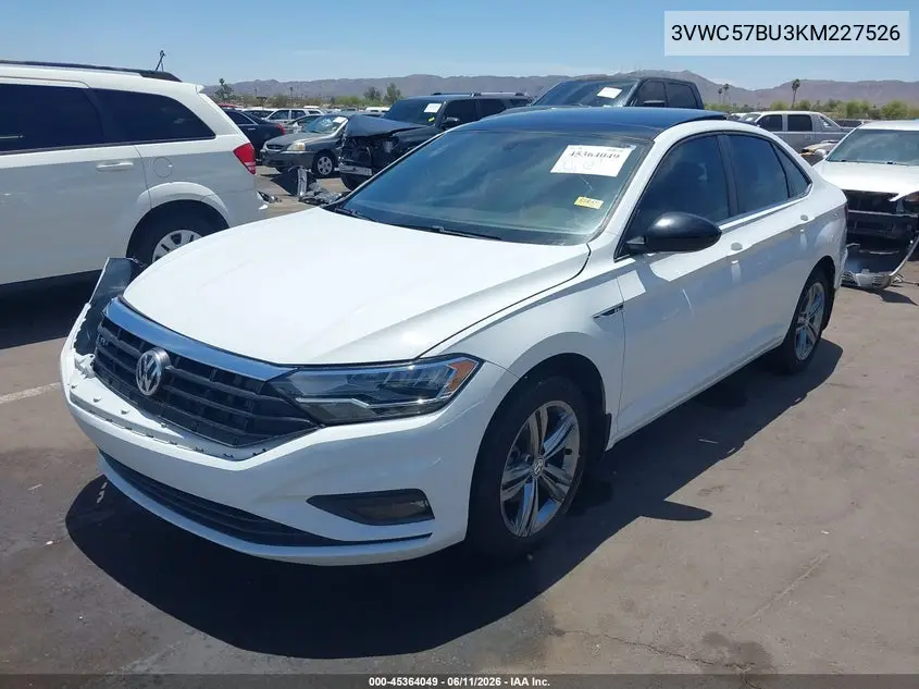 2019 Volkswagen Jetta 1.4T R-Line/1.4T S/1.4T Se VIN: 3VWC57BU3KM227526 Lot: 45364049