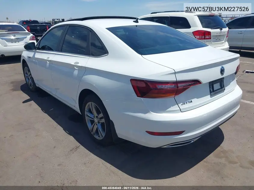 2019 Volkswagen Jetta 1.4T R-Line/1.4T S/1.4T Se VIN: 3VWC57BU3KM227526 Lot: 45364049