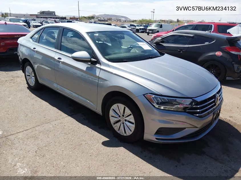 2019 Volkswagen Jetta 1.4T R-Line/1.4T S/1.4T Se VIN: 3VWC57BU6KM234132 Lot: 45669855