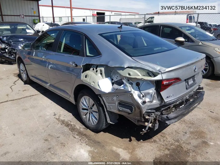 2019 Volkswagen Jetta 1.4T R-Line/1.4T S/1.4T Se VIN: 3VWC57BU6KM234132 Lot: 45669855