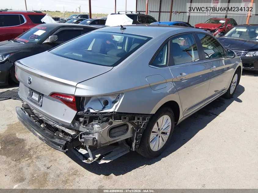 2019 Volkswagen Jetta 1.4T R-Line/1.4T S/1.4T Se VIN: 3VWC57BU6KM234132 Lot: 45669855