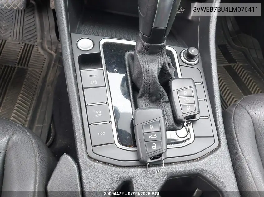 2020 Volkswagen Jetta Sel VIN: 3VWEB7BU4LM076411 Lot: 30094472