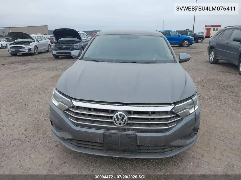 2020 Volkswagen Jetta Sel VIN: 3VWEB7BU4LM076411 Lot: 30094472