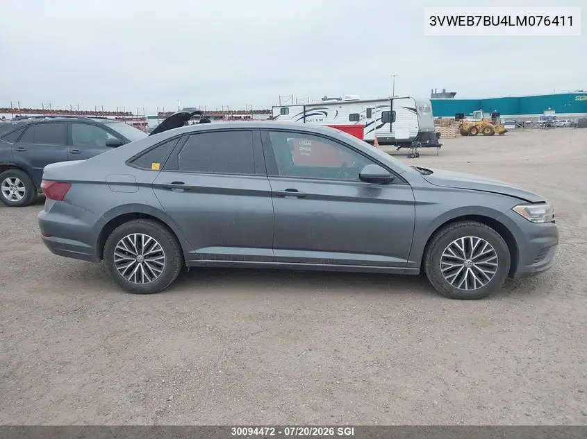 2020 Volkswagen Jetta Sel VIN: 3VWEB7BU4LM076411 Lot: 30094472