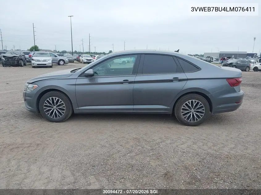 2020 Volkswagen Jetta Sel VIN: 3VWEB7BU4LM076411 Lot: 30094472