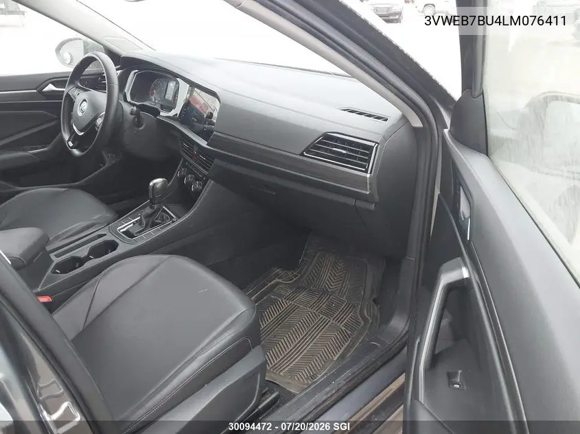 2020 Volkswagen Jetta Sel VIN: 3VWEB7BU4LM076411 Lot: 30094472