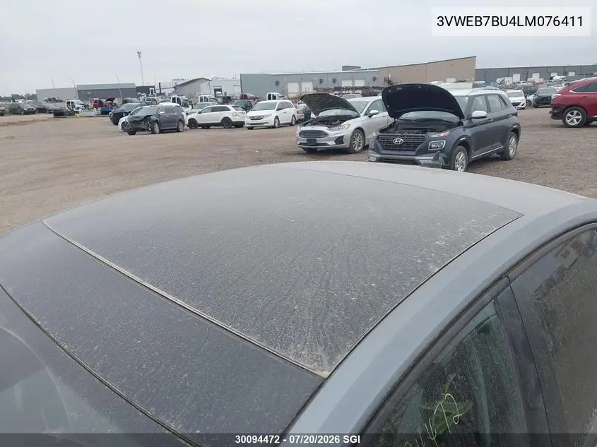 2020 Volkswagen Jetta Sel VIN: 3VWEB7BU4LM076411 Lot: 30094472