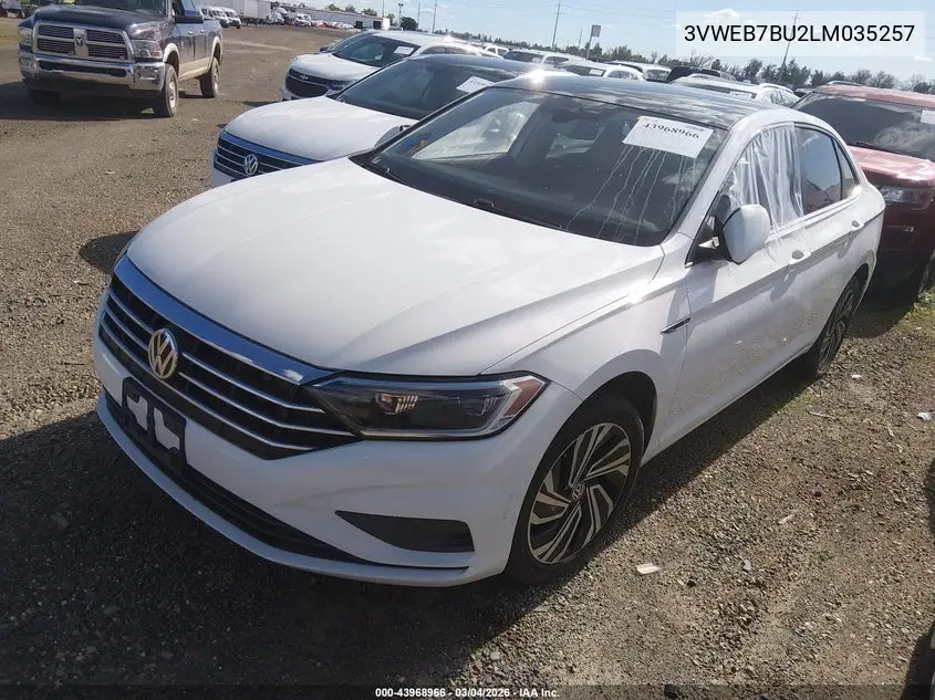 3VWEB7BU2LM035257 2020 Volkswagen Jetta 1.4T Sel