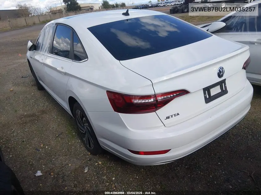3VWEB7BU2LM035257 2020 Volkswagen Jetta 1.4T Sel