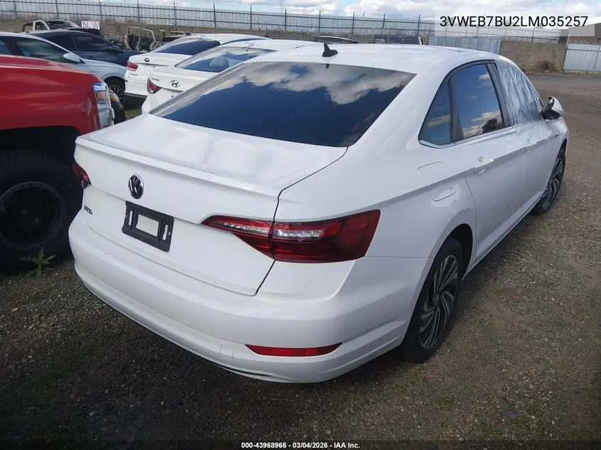 3VWEB7BU2LM035257 2020 Volkswagen Jetta 1.4T Sel