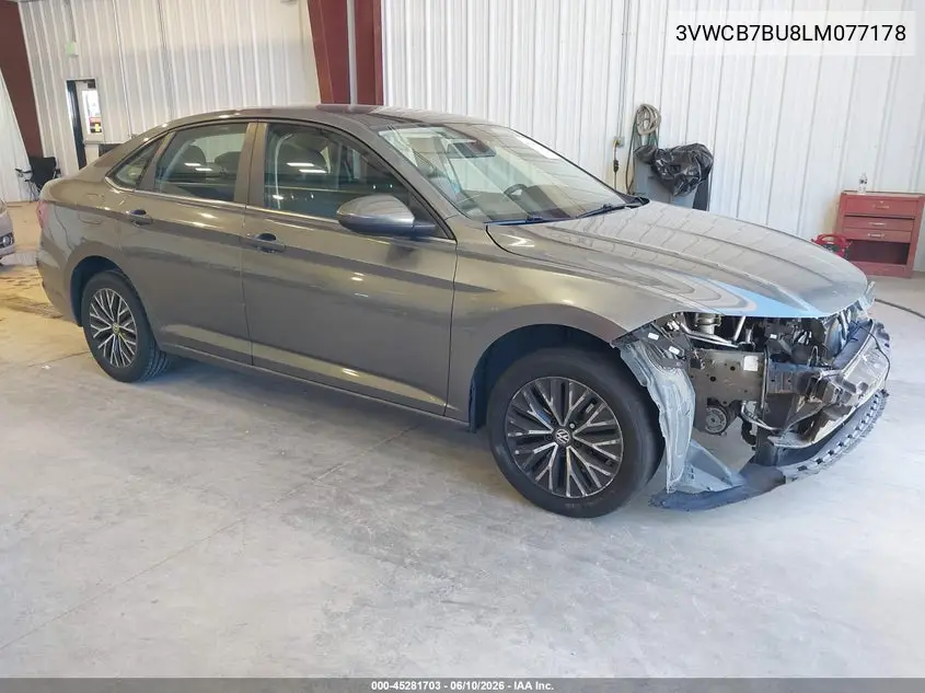 2020 Volkswagen Jetta 1.4T R-Line/1.4T S/1.4T Se VIN: 3VWCB7BU8LM077178 Lot: 45281703