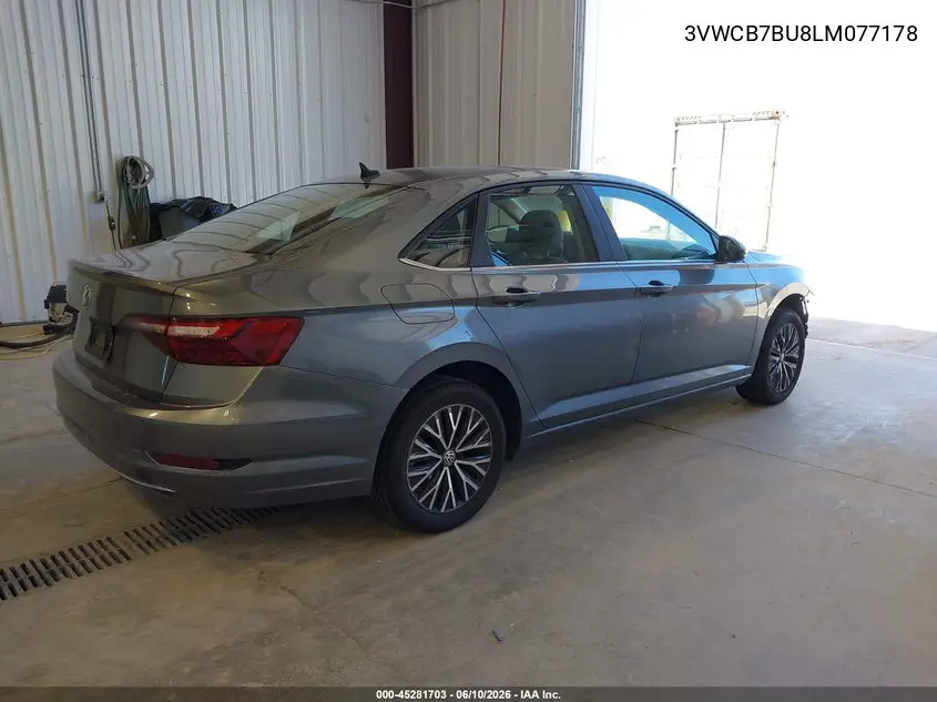 2020 Volkswagen Jetta 1.4T R-Line/1.4T S/1.4T Se VIN: 3VWCB7BU8LM077178 Lot: 45281703