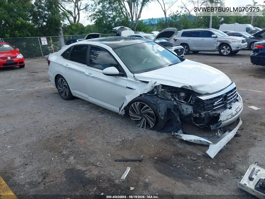 2020 Volkswagen Jetta 1.4T Sel VIN: 3VWEB7BU9LM070975 Lot: 45430555