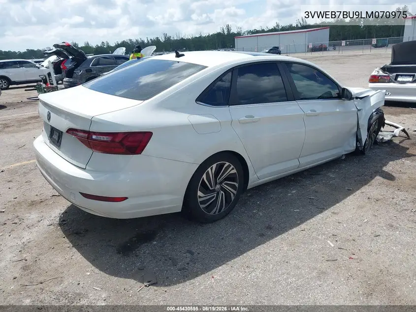 2020 Volkswagen Jetta 1.4T Sel VIN: 3VWEB7BU9LM070975 Lot: 45430555