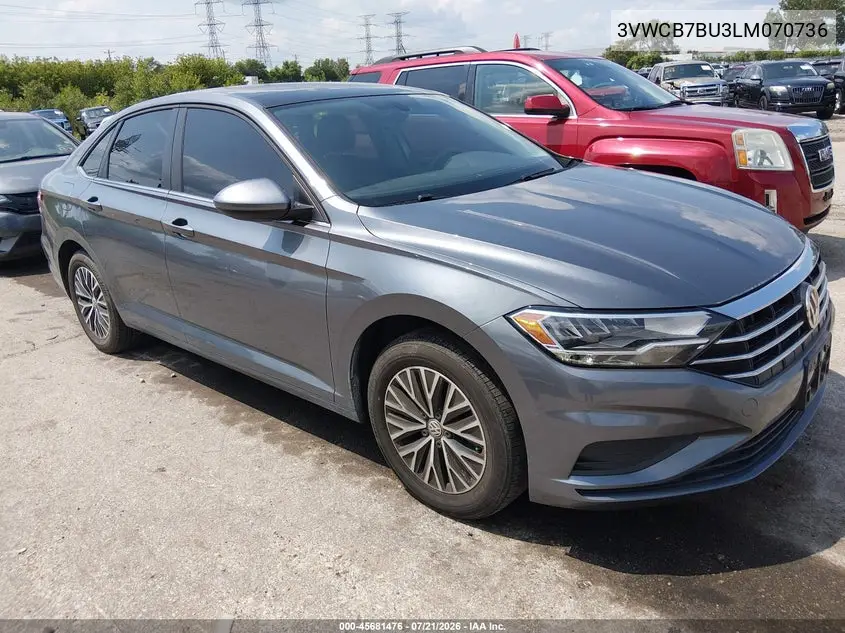 2020 Volkswagen Jetta 1.4T R-Line/1.4T S/1.4T Se VIN: 3VWCB7BU3LM070736 Lot: 45681476