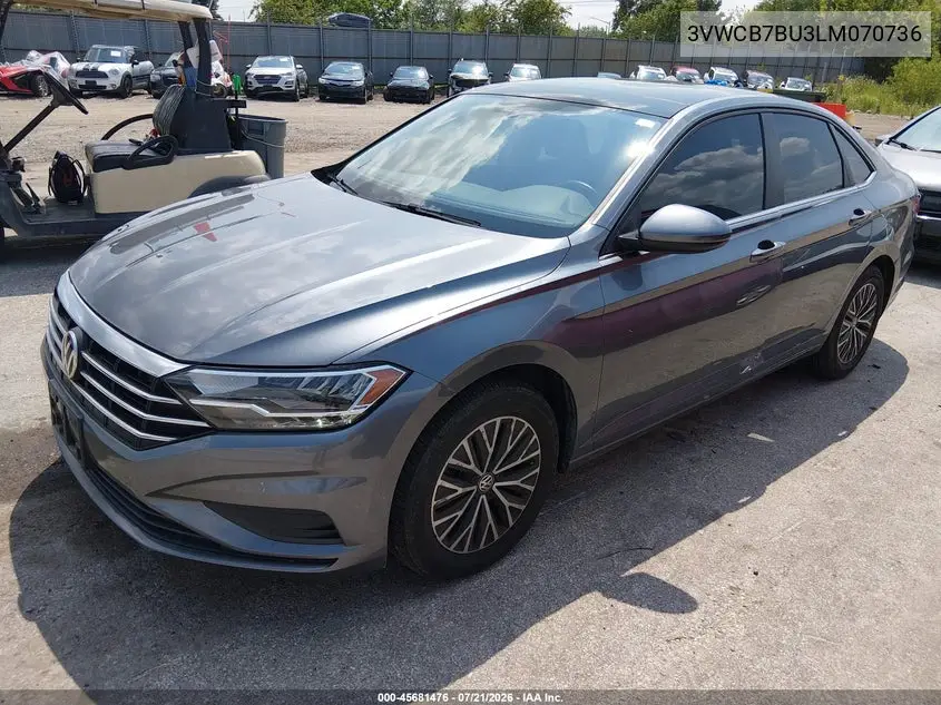 2020 Volkswagen Jetta 1.4T R-Line/1.4T S/1.4T Se VIN: 3VWCB7BU3LM070736 Lot: 45681476