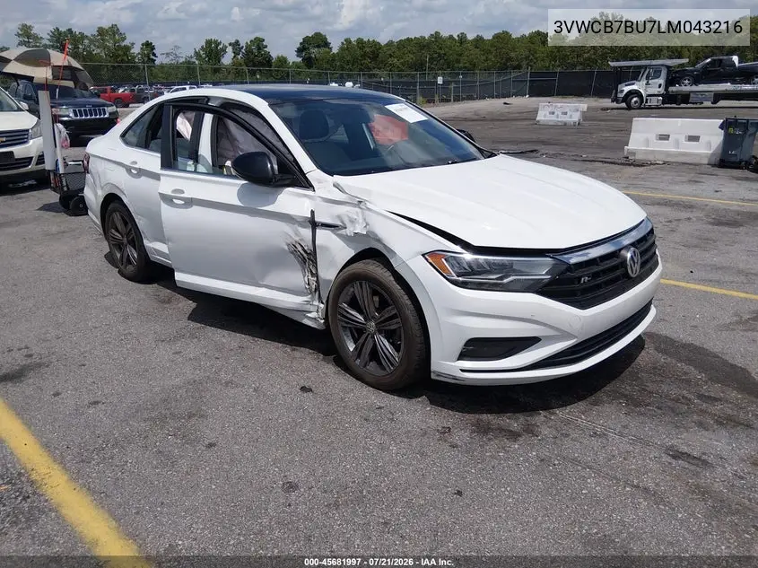2020 Volkswagen Jetta 1.4T R-Line/1.4T S/1.4T Se VIN: 3VWCB7BU7LM043216 Lot: 45681997