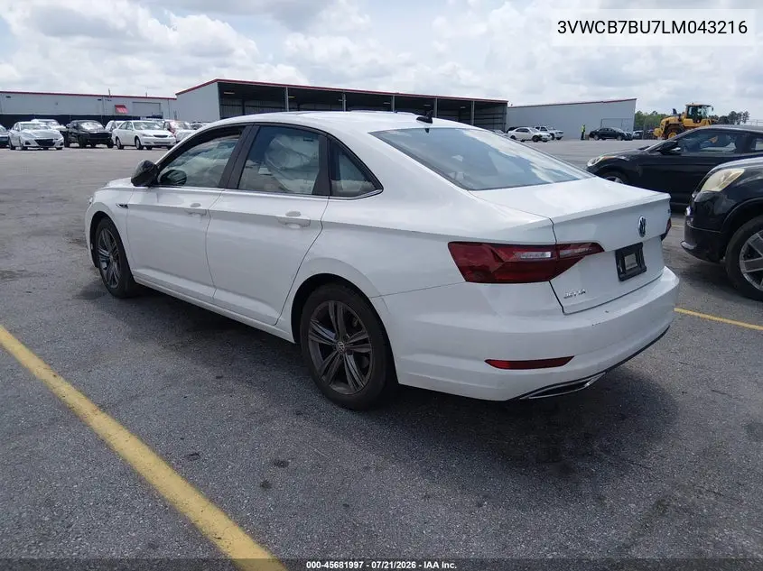 2020 Volkswagen Jetta 1.4T R-Line/1.4T S/1.4T Se VIN: 3VWCB7BU7LM043216 Lot: 45681997