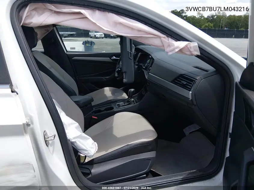 2020 Volkswagen Jetta 1.4T R-Line/1.4T S/1.4T Se VIN: 3VWCB7BU7LM043216 Lot: 45681997