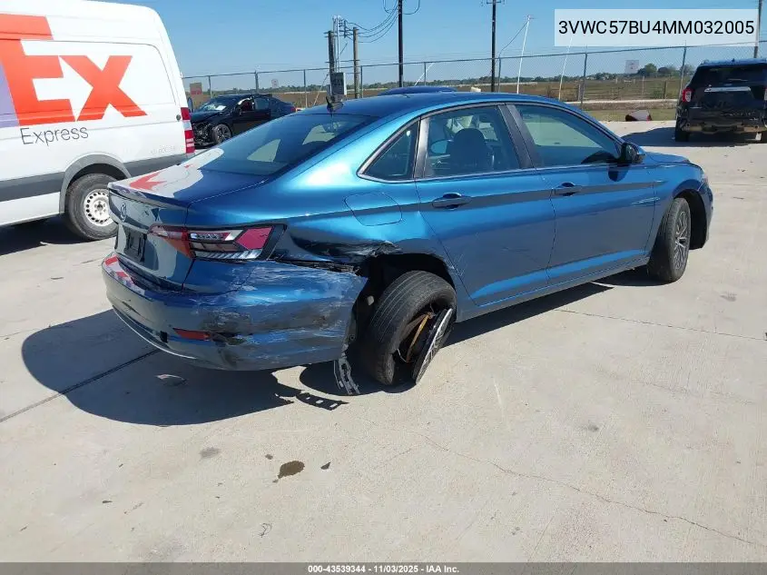 3VWC57BU4MM032005 2021 Volkswagen Jetta 1.4T R-Line/1.4T S/1.4T Se