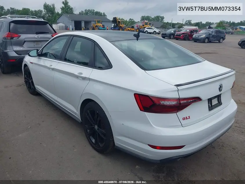 2021 Volkswagen Jetta Gli 2.0T Autobahn/2.0T S VIN: 3VW5T7BU5MM073354 Lot: 45546970
