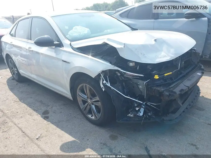 2021 Volkswagen Jetta 1.4T R-Line/1.4T Se/S VIN: 3VWC57BU1MM006736 Lot: 45608142