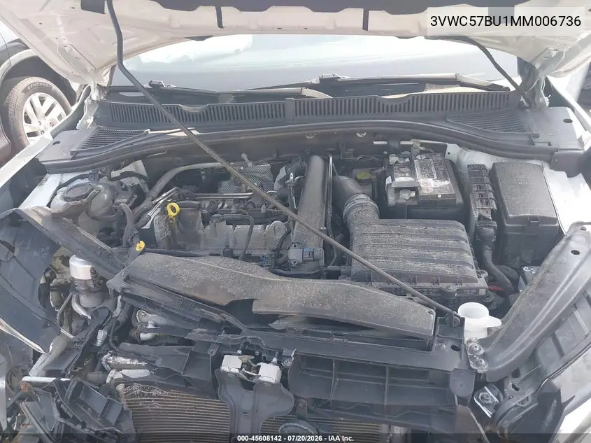 2021 Volkswagen Jetta 1.4T R-Line/1.4T Se/S VIN: 3VWC57BU1MM006736 Lot: 45608142