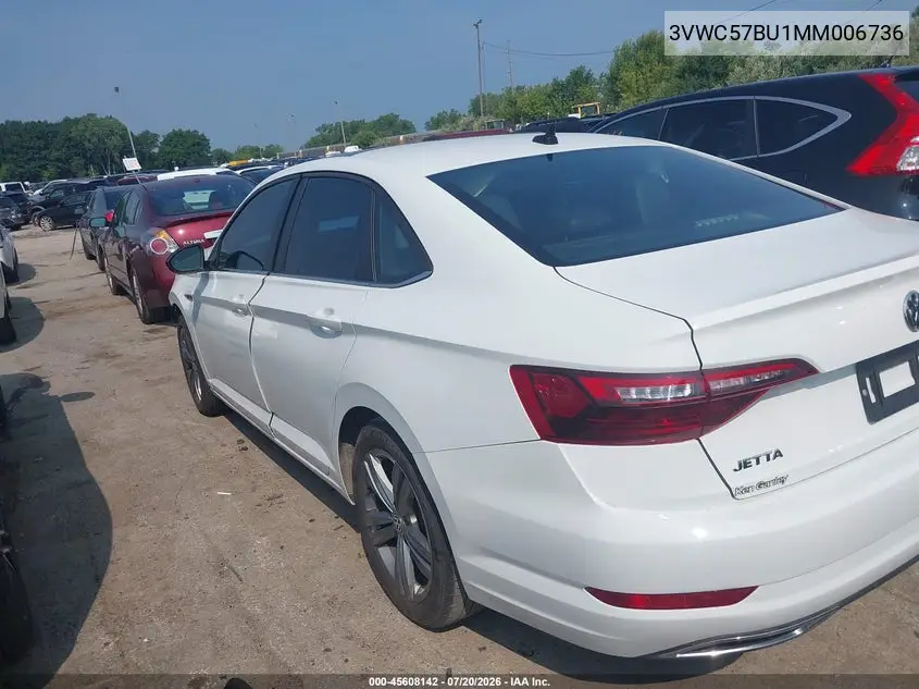 2021 Volkswagen Jetta 1.4T R-Line/1.4T Se/S VIN: 3VWC57BU1MM006736 Lot: 45608142