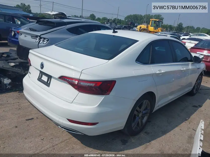2021 Volkswagen Jetta 1.4T R-Line/1.4T Se/S VIN: 3VWC57BU1MM006736 Lot: 45608142