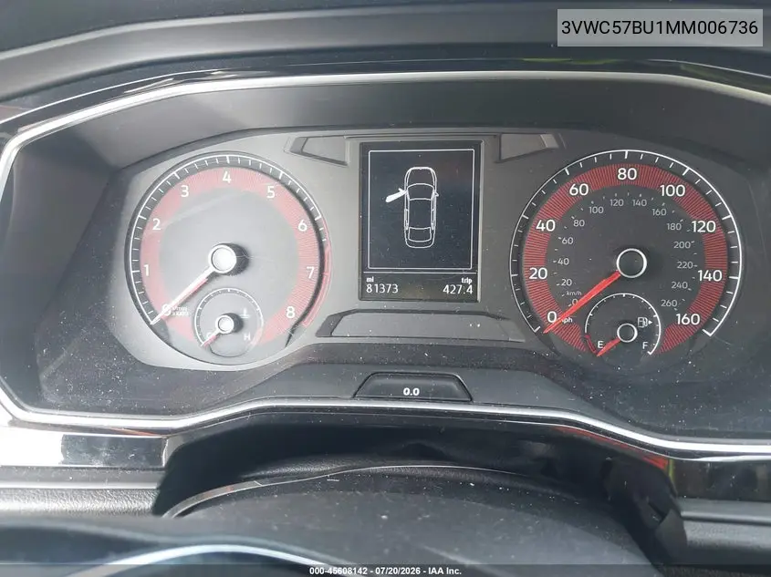2021 Volkswagen Jetta 1.4T R-Line/1.4T Se/S VIN: 3VWC57BU1MM006736 Lot: 45608142