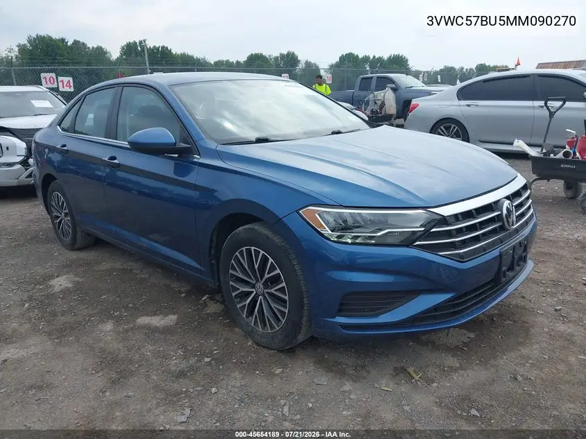 2021 Volkswagen Jetta 1.4T R-Line/1.4T Se/S VIN: 3VWC57BU5MM090270 Lot: 45654189