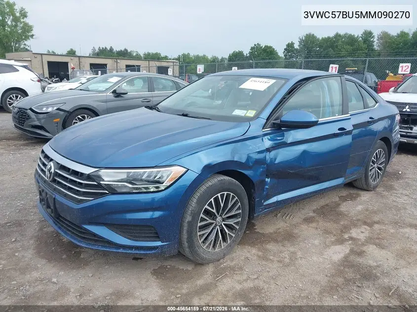 2021 Volkswagen Jetta 1.4T R-Line/1.4T Se/S VIN: 3VWC57BU5MM090270 Lot: 45654189