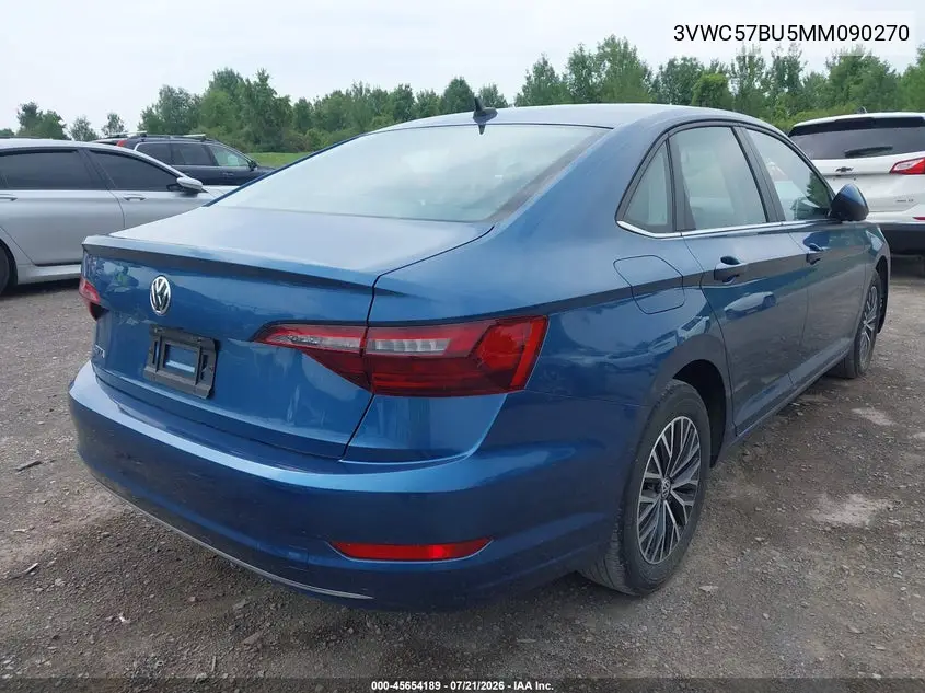 2021 Volkswagen Jetta 1.4T R-Line/1.4T Se/S VIN: 3VWC57BU5MM090270 Lot: 45654189