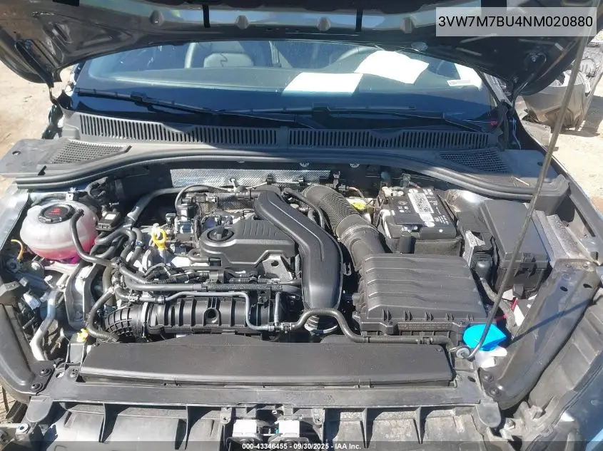 3VW7M7BU4NM020880 2022 Volkswagen Jetta 1.5T Se