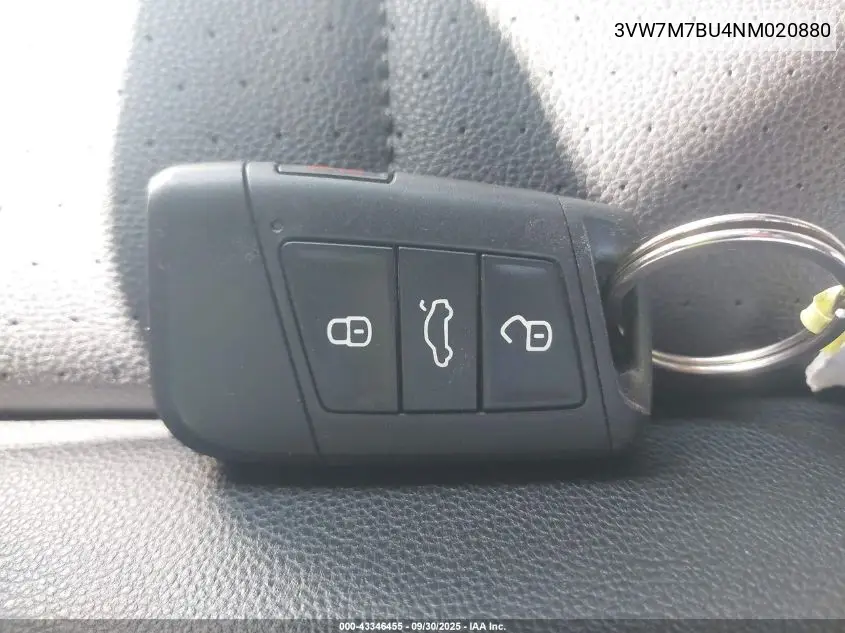 3VW7M7BU4NM020880 2022 Volkswagen Jetta 1.5T Se