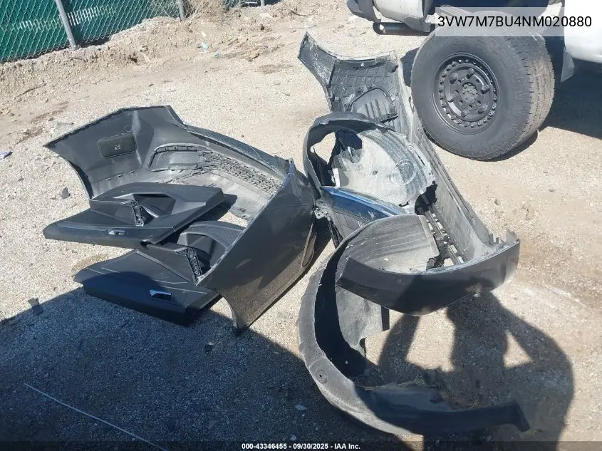 3VW7M7BU4NM020880 2022 Volkswagen Jetta 1.5T Se