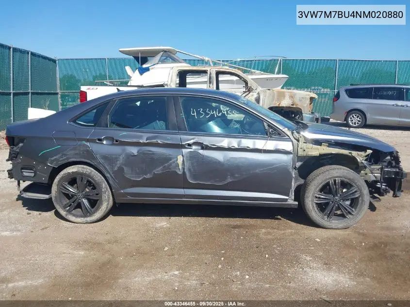 3VW7M7BU4NM020880 2022 Volkswagen Jetta 1.5T Se