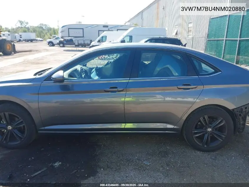 3VW7M7BU4NM020880 2022 Volkswagen Jetta 1.5T Se