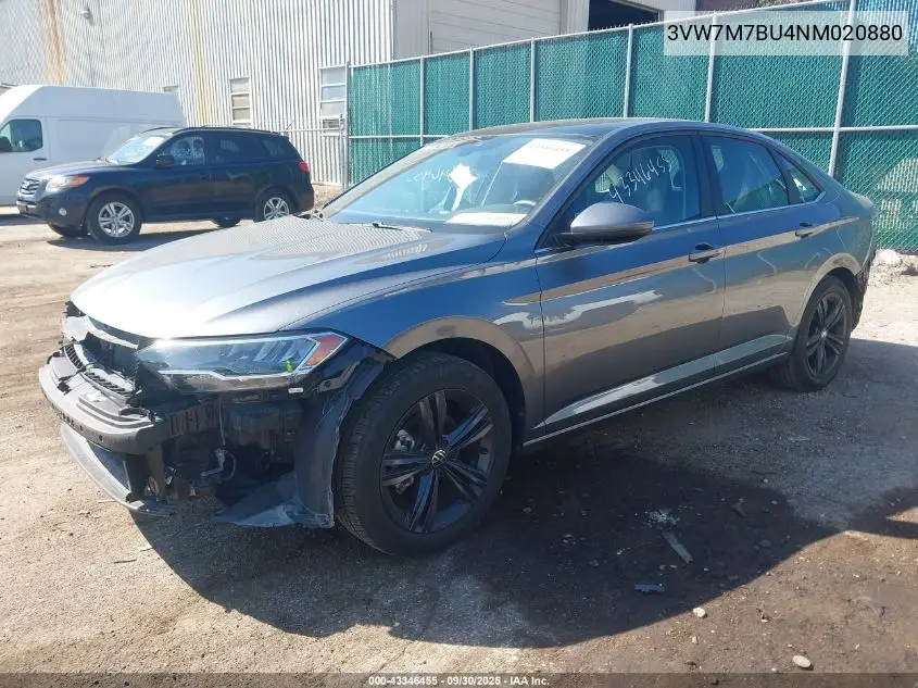 3VW7M7BU4NM020880 2022 Volkswagen Jetta 1.5T Se