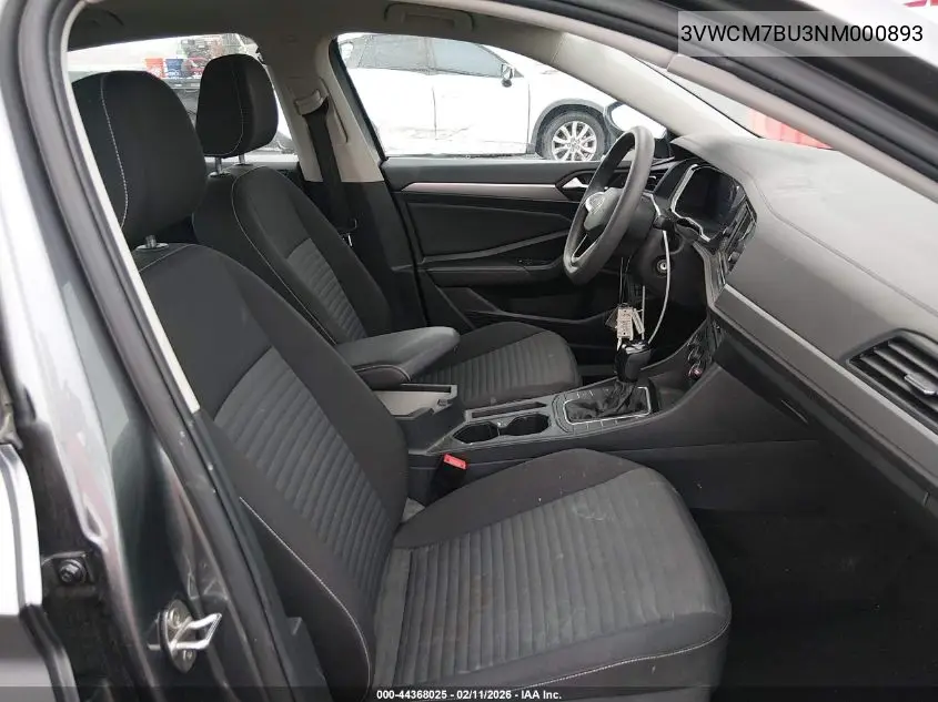 2022 Volkswagen Jetta 1.5T S VIN: 3VWCM7BU3NM000893 Lot: 44368025