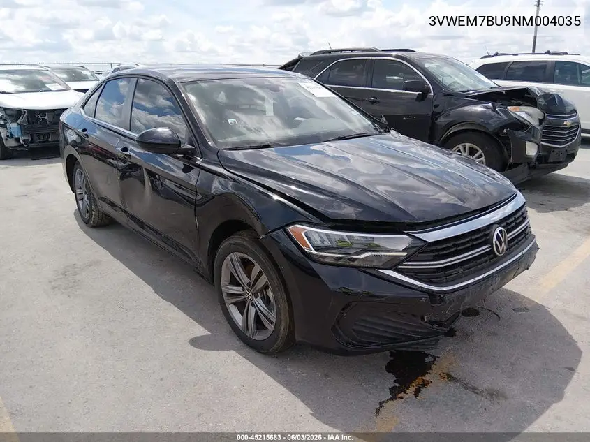2022 Volkswagen Jetta 1.5T Se VIN: 3VWEM7BU9NM004035 Lot: 45215683