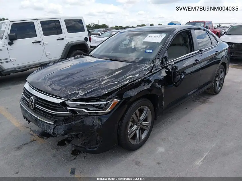 2022 Volkswagen Jetta 1.5T Se VIN: 3VWEM7BU9NM004035 Lot: 45215683