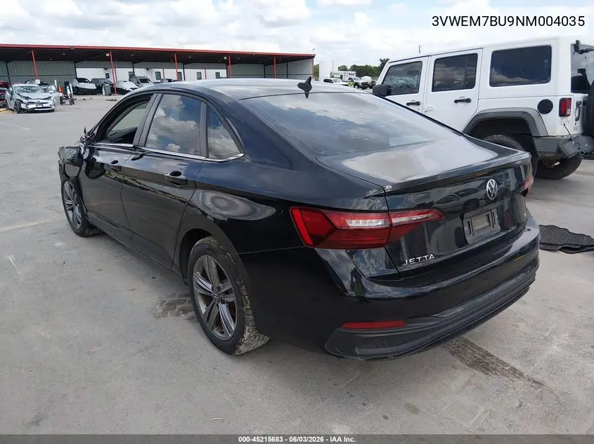 2022 Volkswagen Jetta 1.5T Se VIN: 3VWEM7BU9NM004035 Lot: 45215683