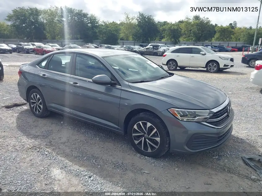 2022 Volkswagen Jetta 1.5T S VIN: 3VWCM7BU1NM013125 Lot: 45682859
