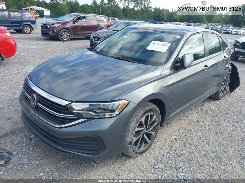2022 Volkswagen Jetta 1.5T S VIN: 3VWCM7BU1NM013125 Lot: 45682859