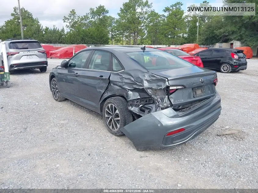 2022 Volkswagen Jetta 1.5T S VIN: 3VWCM7BU1NM013125 Lot: 45682859